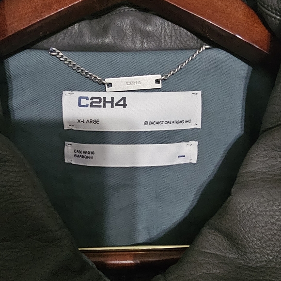 C2H4 Mechanist Quilted Workers Jacket Denim Blue Size XL New With Tags - Picture 4 of 16